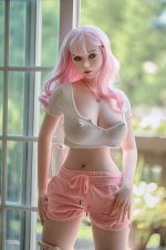 PIPER DOLL Ariel 150cm #03 Jカップ ピンク髪 そばかす フルシリコン製 頭身一体ラブドール - 画像 (10)