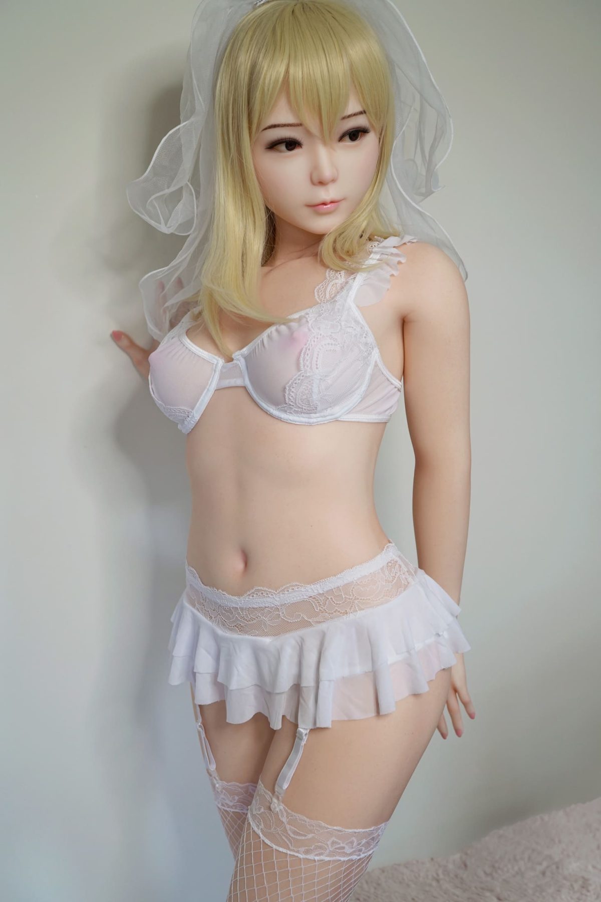 PIPER DOLL Akira 150cm #02 Cカップ 花嫁ランジェリー フルシリコン製 頭身一体ラブドール - 画像 (5)