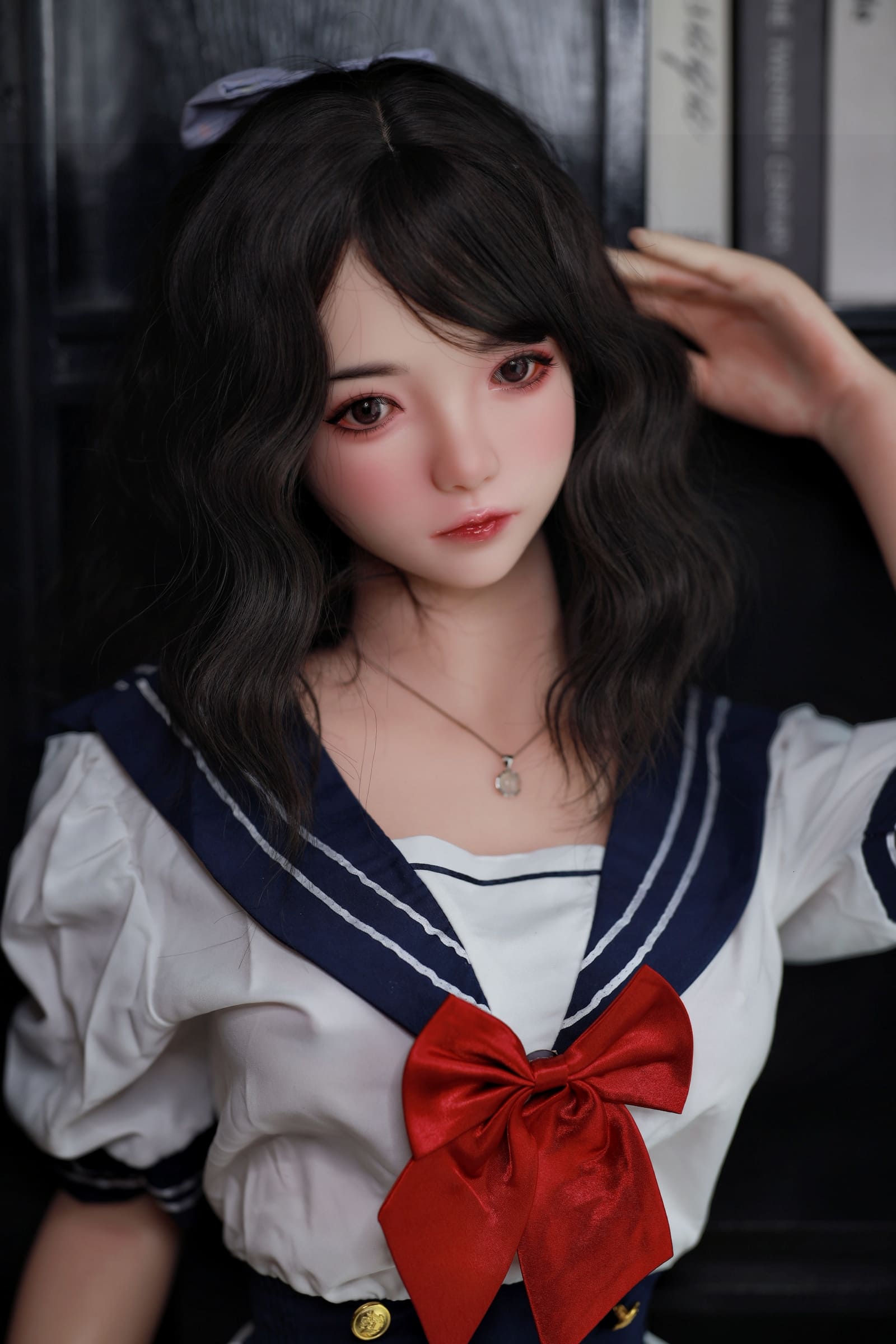 MTXX_MH20231005_140210955 JYDOLL 蒂莎(ディーシャー) 165cm 巻き髪 JKコス 美少女 フルシリコン ラブドール - 画像 (1)