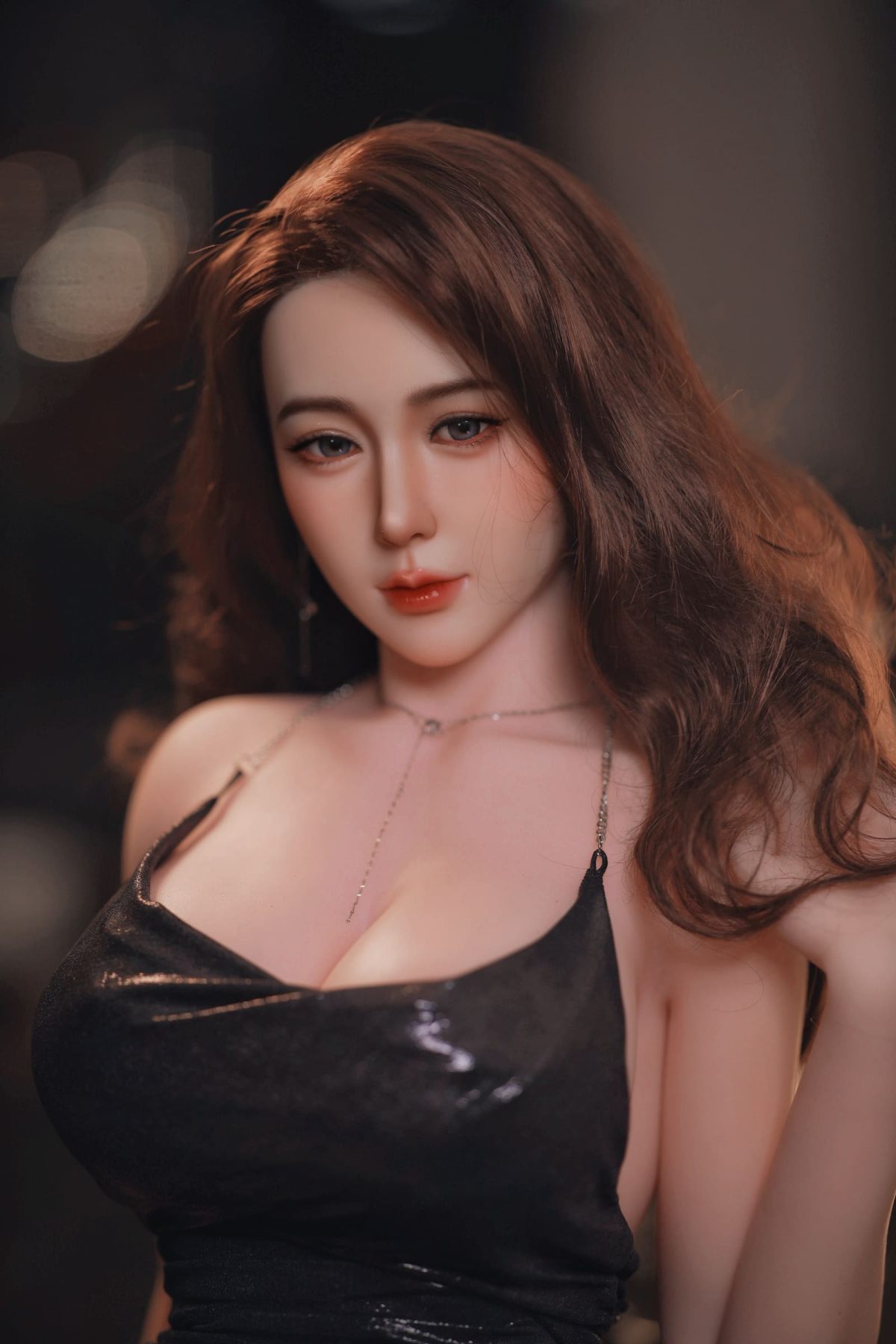 JYDOLL157cm璇儿セクシーな長髪黒ストフルシリコンラブドール