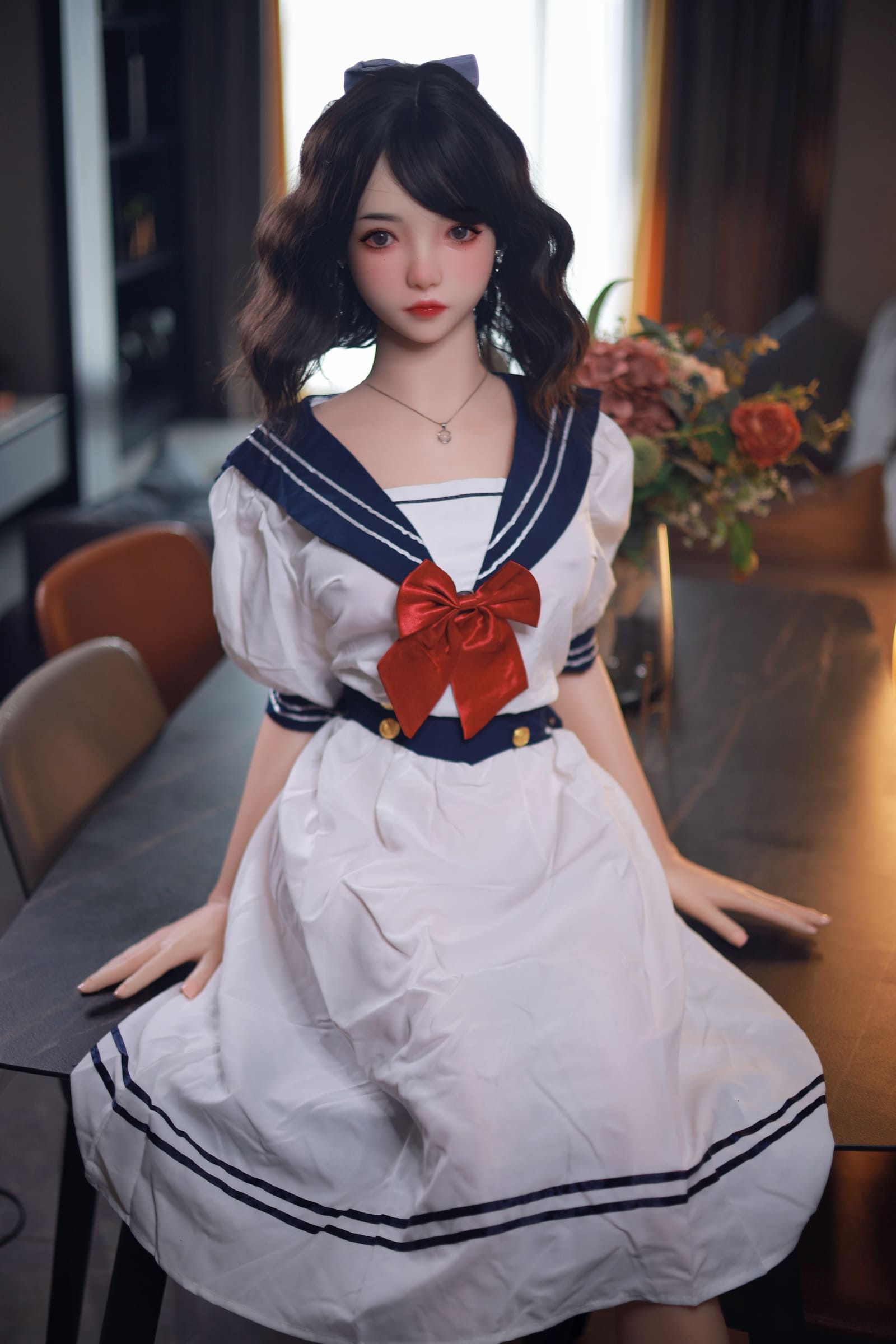 JYDOLL 蒂莎(ディーシャー) 165cm 巻き髪 JKコス 美少女 フルシリコン ラブドール