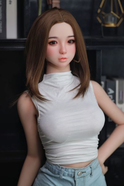 JYDOLL165cm艾米莉愛嬌巨乳可愛い茶髪フルシリコンラブドール