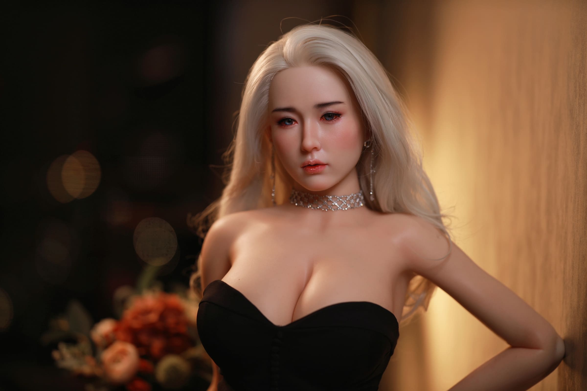 JYDOLL 沐雯（ムゥウェン） 163cm 金髪 クール系 シリコンヘッド ラブドール